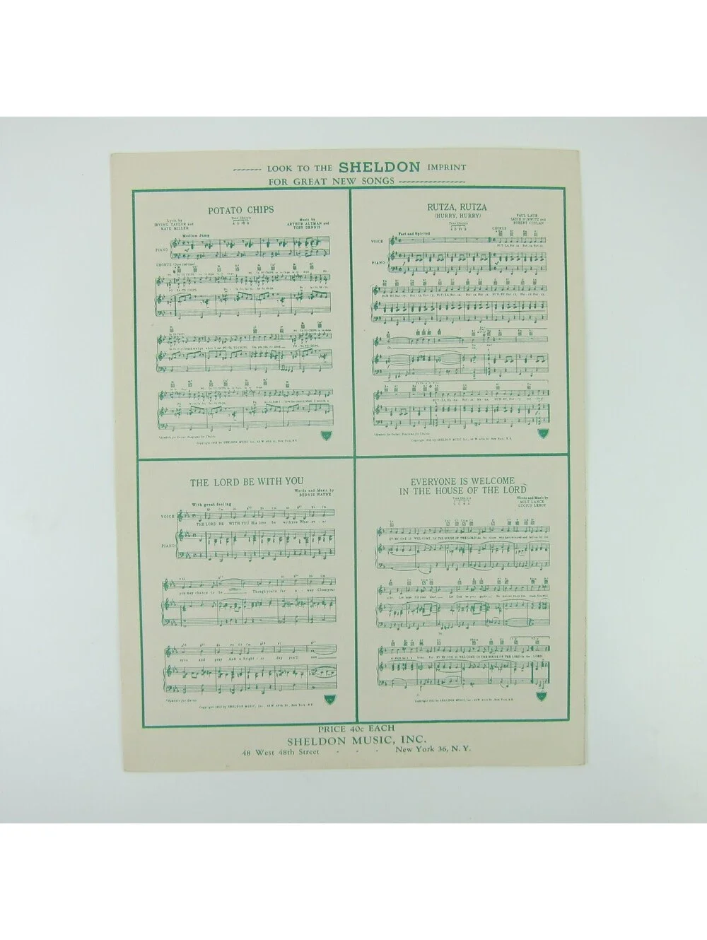 Sheet Music Christmas Willy Claus Little Son Santa Claus Mel Leven Vintage 1952
